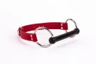 Calf Softy Leather Top and Lamb Leather padding with Silicone Mouth Piece Red