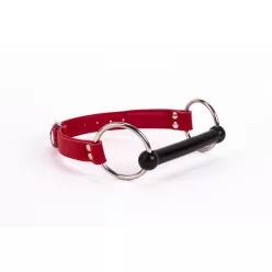   Calf Softy Leather Top and Lamb Leather padding with Silicone Mouth Piece Red