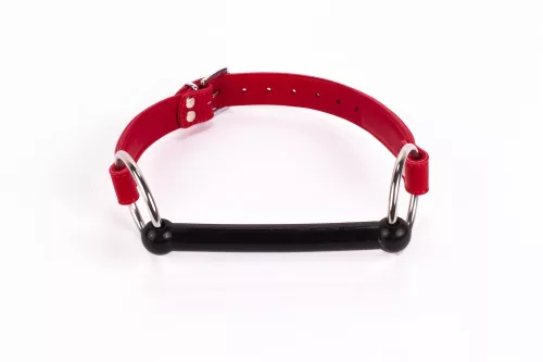 Calf Softy Leather Top and Lamb Leather padding with Silicone Mouth Piece Red