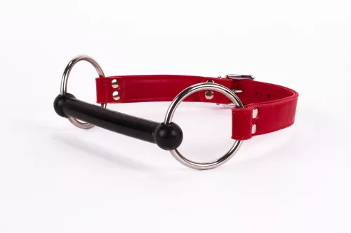 Calf Softy Leather Top and Lamb Leather padding with Silicone Mouth Piece Red