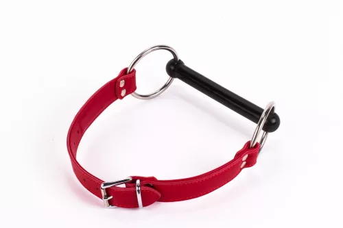 Calf Softy Leather Top and Lamb Leather padding with Silicone Mouth Piece Red