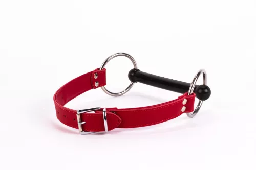 Calf Softy Leather Top and Lamb Leather padding with Silicone Mouth Piece Red
