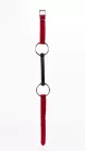 Calf Softy Leather Top and Lamb Leather padding with Silicone Mouth Piece Red