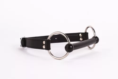 Calf Softy Leather Top and Lamb Leather padding with Silicone Mouth Piece Black