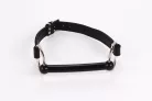Calf Softy Leather Top and Lamb Leather padding with Silicone Mouth Piece Black