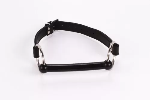 Calf Softy Leather Top and Lamb Leather padding with Silicone Mouth Piece Black