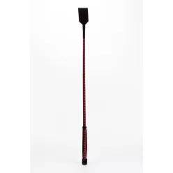 Leather Stick with Neon Strip and Nubuck Leather Top Red