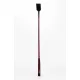 Leather Stick with Neon Strip and Nubuck Leather Top Red