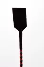 Leather Stick with Neon Strip and Nubuck Leather Top Red