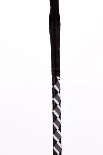 Leather Stick with Neon Strip and Nubuck Leather Top White