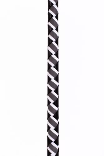 Leather Stick with Neon Strip and Nubuck Leather Top White