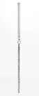 Lamb Leather Handle with 2 Rows of Small Rhinestones and Metal Chain White