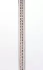 Lamb Leather Handle with 2 Rows of Small Rhinestones and Metal Chain White