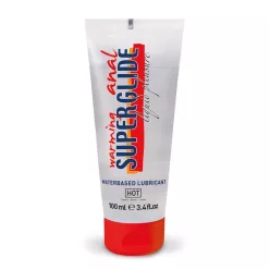   HOT Anal Superglide Warming Liquid Pleasure - waterbased lubricant 100 ml