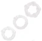 Beaded Cockring Set. Clear
