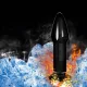5" Glass Romance Anal Plug Black