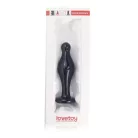 4.5" Glass Romance Anal Plug Black