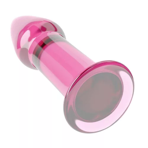 5" Glass Romance Pink