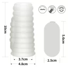 Vibrating Spiral Knights Ring (White) IV