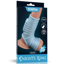 Vibrating Wave Knights Ring with Scrotum Sleeve_B15O50_3