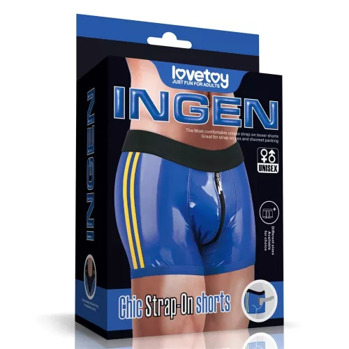Chic Strap-On shorts XS/S (28 - 31 inch waist) Blue_B15O50_3