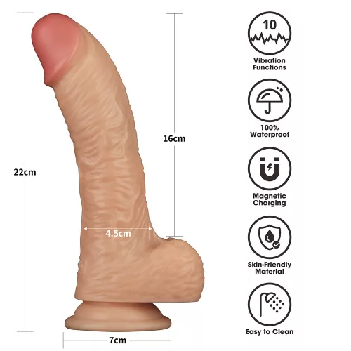 Vibrating Enhanced Strap on Set 8.5'' XS/S/M