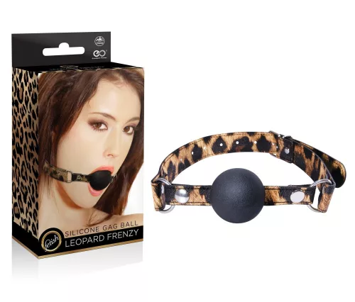 LEOPARD FRENZY SILICONE GAG BALL_B0O25_4