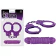 SEX EXTRA - METAL CUFFS & LOVE ROPE PURPLE