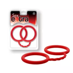 SEX EXTRA - SILICONE CUFFS RED_B0O25_4