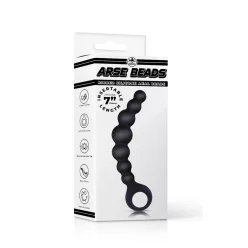 Arse Beads 7" Ribbed Silicone Anal Beads I