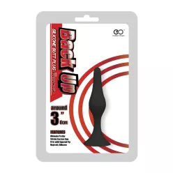 Back Up 3" Silicone Butt Plug w/Suction Cup I