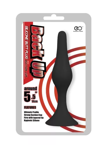 Back Up 5.5" Silicone Butt Plug w/Suction Cup
