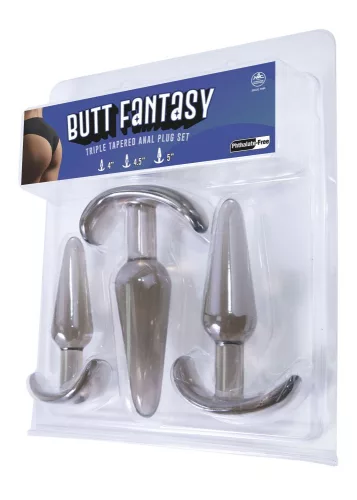 Butt Fantasy Triple Tapered Anal Plug Set