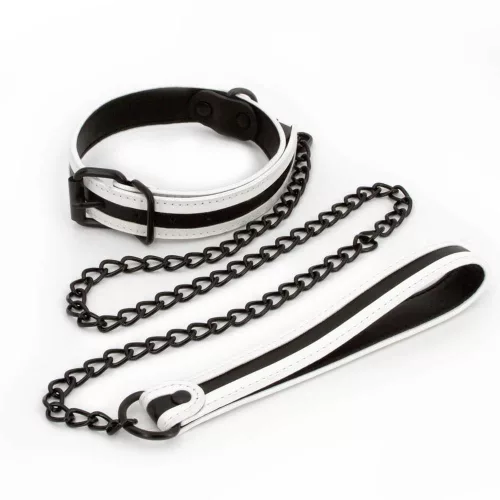 GLO Bondage - Collar and Leash - Green_B0O25_2