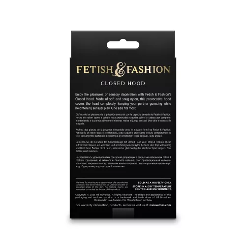 Fetish & Fashion - Closed Hood - White - Alternate Package