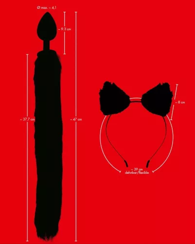 Bad Kitty Pet Play Plug & Ears