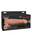 9" Squirting Hollow Strap-on  Light/Black