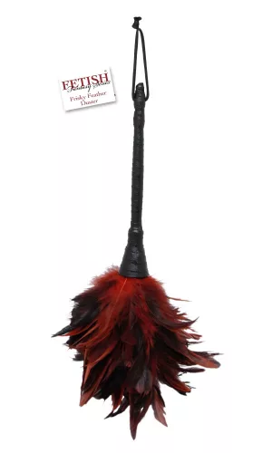 Frisky Feather Duster  Red/Black