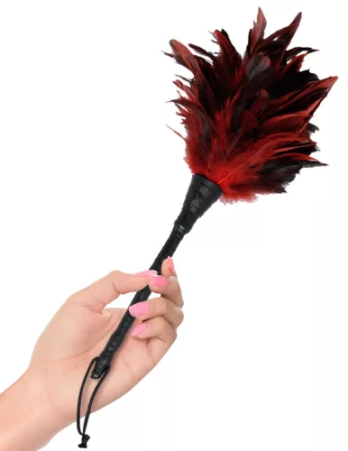 Frisky Feather Duster  Red/Black