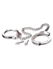 Metal Leg Cuffs  Silver