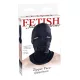 Zipper Face Hood  Black