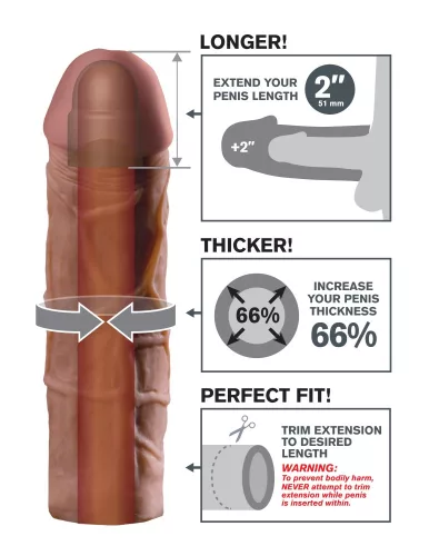 Mega 2" Extension Brown