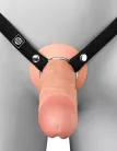 9" Silicone Hollow Strap-On Dual Density