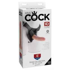 Strap on Harness with 6" Cock  Light