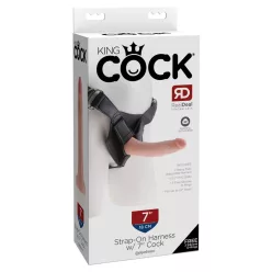 Strap on Harness with 7" Cock  Light