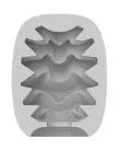 VIBEGGS - Candy Curves - Vibrating Masturbation Sleeve - White