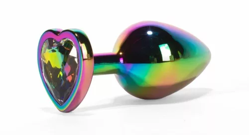 X-MEN Secret Shine Metal Butt Plug Rainbowheart S