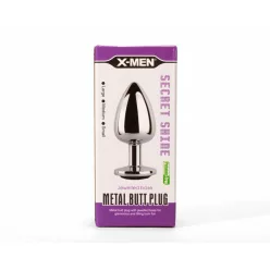 X-MEN Secret Shade Metal Butt Plug Black L