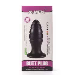 X-Men 10" Extra Girthy Butt Plug Black VIII