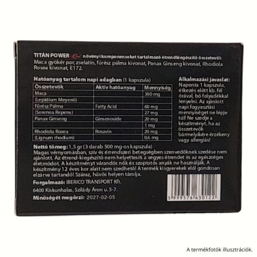 TITÁN POWER RED – 3 kapszula